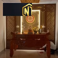 BÀN THỜ GỖ SỒI SƠN PU